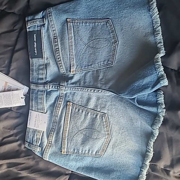 Calvin Klein Girl Shorts, Blue, size 12 - Picture 2 of 7